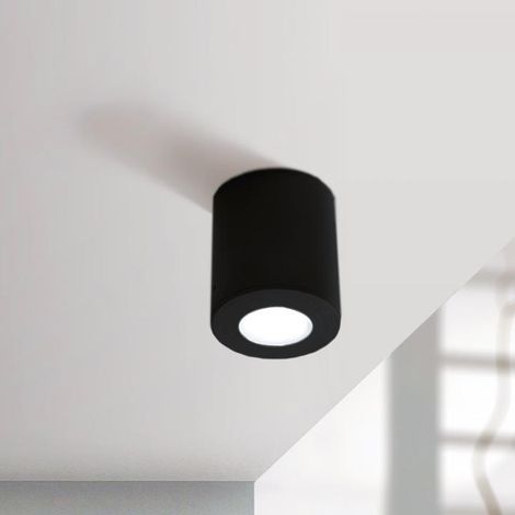 FRANCA 90 NERO GU10 LED 6W C  CT (1/2)