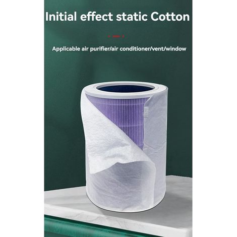 Menge pro Packung: 50 Stück Farbe: Weiß Material: Elektrostatischer Baumwoll-Vorfilter Anwendung: Luftreinigung