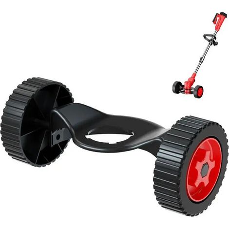Roues Support Coupe-Bordure pour Désherbeur Tondeuse Universelle Fixation Facile Durable (1/5)