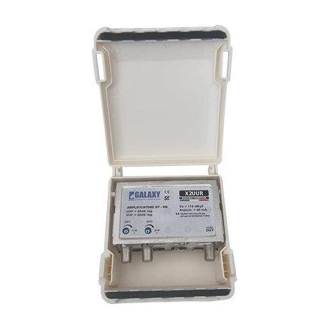 AMPLIFICATORE TV ESTERNO DIGITALE TERRESTRE 5G INGRESSO 2 USCITA 1 GUADAGNO 10/20 DB