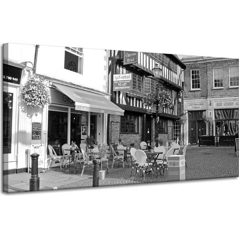 Leinwanddruck Architektur Café 120x60 cm