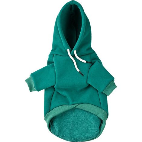 Felpa termica per cani, giacca in cotone con fodera in pile, pullover a tinta unita con tasche, abbigliamento invernale morbido ed elastico per Bichon Frisé e cani di piccola taglia (1/5)