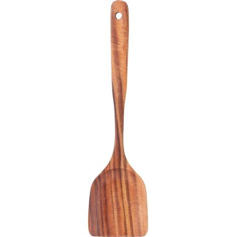 Spatule en bois, spatule de cuisson antiadhésive en bois Spatule à frire plate pour cuisine pour Restaurant (1/5)
