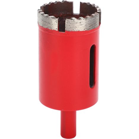 Scie cloche diamant 38mm pour marbre, trépan acier rapide à denture ondulée, lame de perçage haute vitesse rouge (1/5)