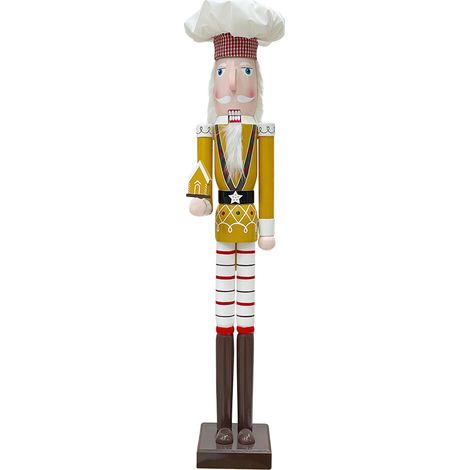 Cascanueces Soldado Chef 90cm 433046 Adornos Navideños con casita