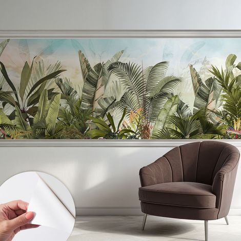 Papier peint autocollant adhésif avec imprimé installation simple qualité excellente sans désordre Paradis tropical 250x104 cm (1/5)