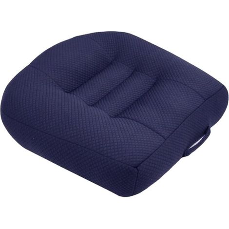Coussin Rehausseur Voiture Adulte pour Conducteurs Courts, Portative Coussin Voiture Conducteur Rehaussé avec Poignée, Augmente Le Champ de Vision de 4,7 Pouces, 15.7 x 15.7 x 4.7 in,Bleu