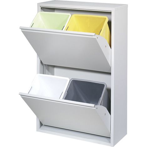 FRANKEL kaiserkraft, Armoire de tri des déchets, 4 seaux