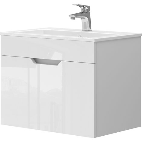 Badmöbel-Set Stefanie, Weiß, 2 Teile, Unterschrank 60 cm, Vicco (1/5)