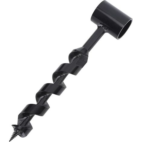 Post Hole Digger Manual, Plus Facile à Percevoir Multifonctionnel Tapière en Bois Fait à la Main Téléner en Acier à Grande Vitesse avec des Trous Pratiques pour le Soudage (1/5)