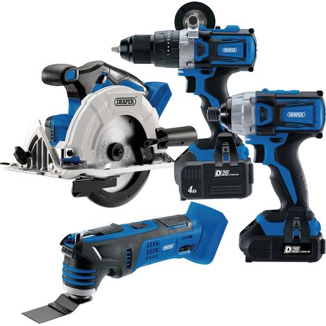 Draper D20 20V Cordless Carpenter and Joiner Power Tool Kit (Model 99243) (1/5)