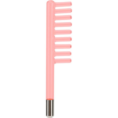 Appareil d'électrothérapie haute fréquence pour pellicules, sonde en verre en forme de peigne avec lumière rouge (1/5)