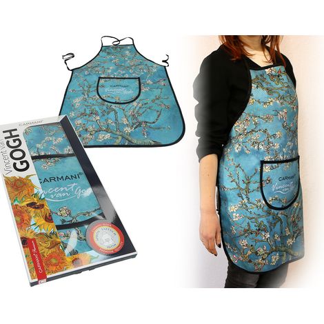 Grembiule da cucina da donna VAN Gogh mandorlo in fiore Carmani DAR (1/3)