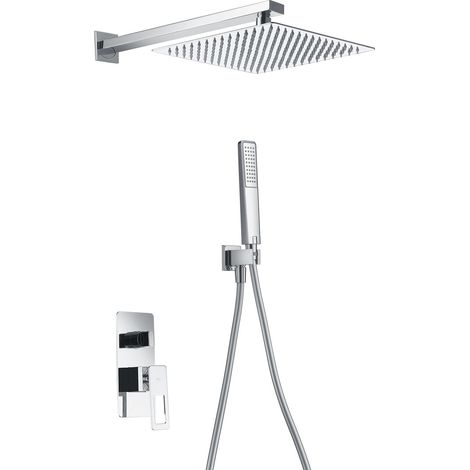 Imex – Colonne de douche hydromassante avec mitigeur – Pommeau standard – Acier et laiton – Finition chromée – Dimensions 30x44x14 cm (1/4)