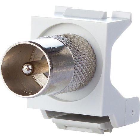 Metz Connect KOAX module fiche IEC / prise F, Keystone, 130898-0303KI