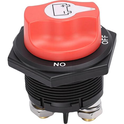 Interrupteur de Batterie 200A avec Couvercle étanche et Poignée Amovible pour une Coupure de Courant Sûre pour Voitures, Camions, Bateaux, Camping-cars (1/5)