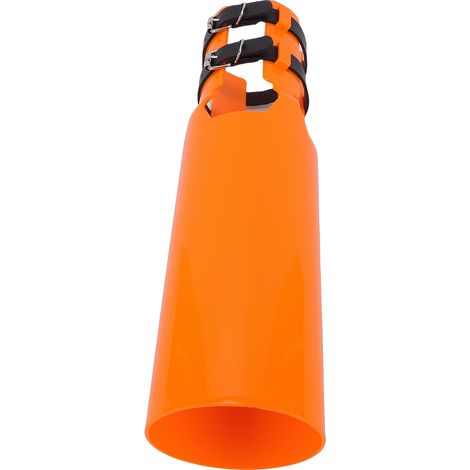 Amplificatore d'aria per soffiatore per foglie in ABS, accessorio di prolunga per ugelli da 2 a 4 pollici, per la pulizia di prati e giardini, colore arancione. (1/5)