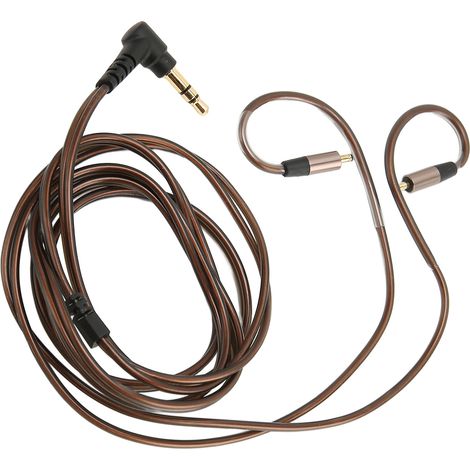 Câble de remplacement pour écouteurs iRock A8, plaqué or, prise jack 3,5 mm, sans perte, fibre optique OFC, longueur 1,2 m (3,9 pi). (1/5)