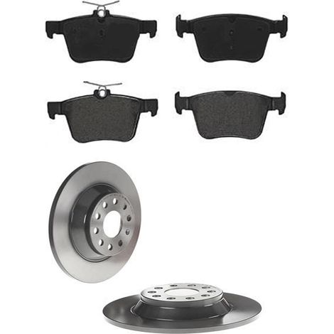 KIT FRENI POSTERIORI compatibile con SEAT TARRACO (KN2) - DISCHI + PASTIGLIE OEM: P 85 124 / 18319 /SOSTITUZIONE DIRETTA/BASSA POLVERE/SILENZIOSO (1/5)