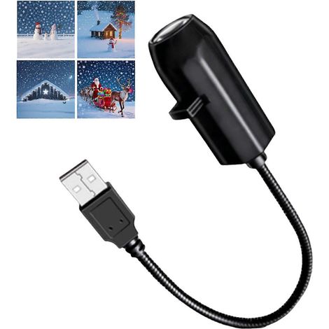 Projecteur de veilleuse LED USB en forme d'étoile, lampe de plafond de voiture réglable pour Noël, mariage, anniversaire et décoration intérieure (20251 pièces) (1/5)
