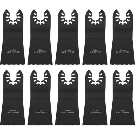 Lame Oscillante - Acier Manganèse - Diamètre 45 mm - Pour Sciage Bois Plâtre PVC Métaux - Lot de 10 (1/5)