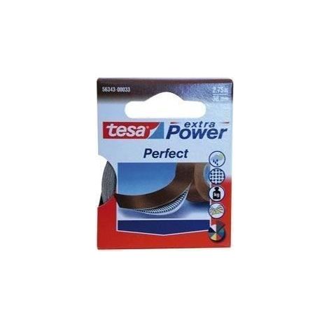 Tesa – Ruban adhésif extra fort marron 2,75m x 38mm – Caoutchouc naturel – Résistant à l'humidité, aux UV et à l'eau – Retirable sans traces - 75mx38mm