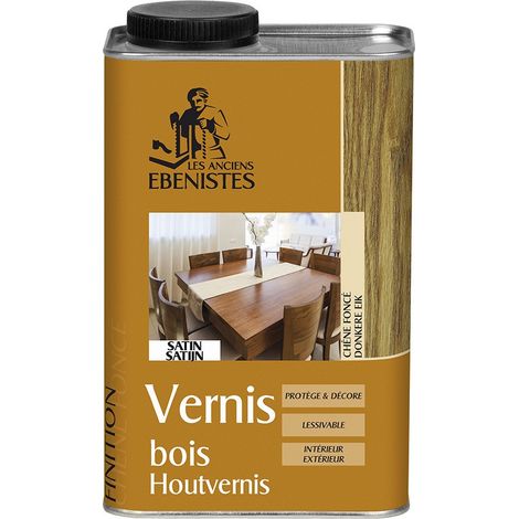 VERNIS BOIS SATINE 1L CHENE FONCE - Les anciens ébénistes