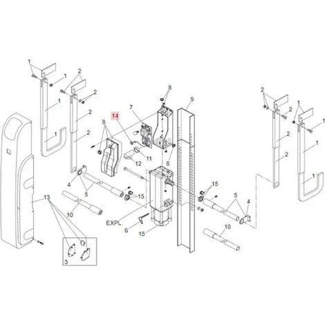 pièce détachée bouton câbl.pour opérateur 595i 7571145 (1/3)