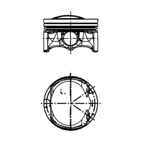 Piston Kolbenschmidt 40251610 AUDI