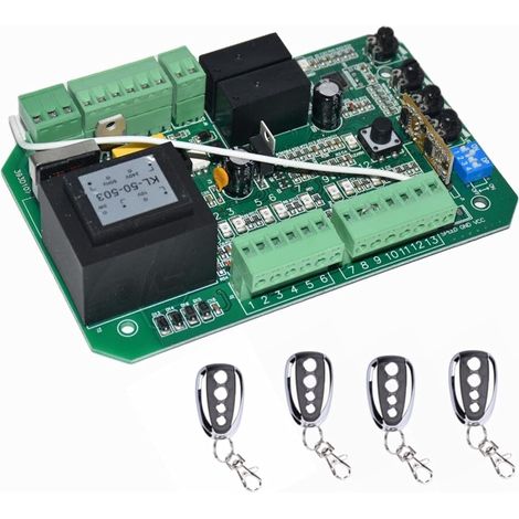 Ouvre-Portes coulissantes CA Unité de contrôle du Moteur Cavalier Carte électronique de la Carte de Circuit de contrôleur for (PY600AC SL600 SL1500 PY800 Modèle)(6 Remote) (1/5)