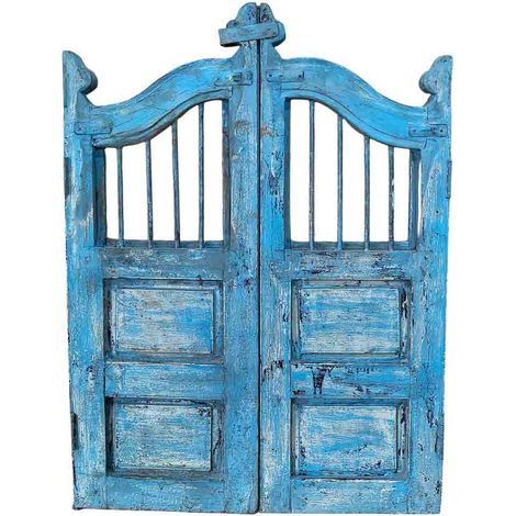 Puerta de madera acabado artesanal 80x3x103h cm
