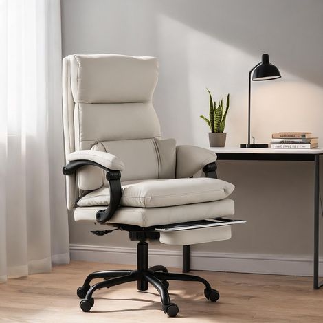 Chaise de bureau en similicuir 66 x 60 x 121 cm (1/5)