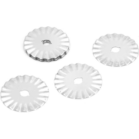 Lot de 10 lames crantées rotatives de 45 mm pour cuir, tissu, papier et dentelle - Outils de couture (1/5)