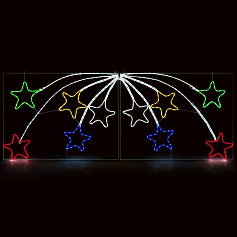 Large Outdoor Star Light (2.2m) - Multi Coloured (1/5)