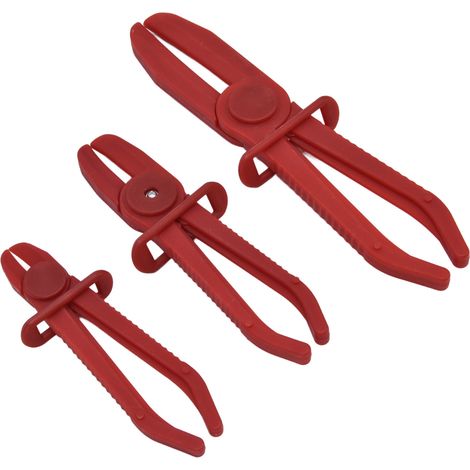 3Pcs Pince de Serrage en Nylon pour Tuyaux de Frein et Carburant - Kit Outil Mécanique Garage (1/5)