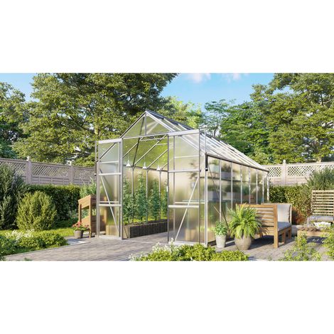 Vitavia Gewächshaus "Jamaika" inkl. Ready2Grow Zubehör-Set, aluminium eloxiert, 11,5 m², 6 mm HKP (1/3)