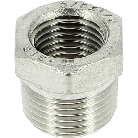 Sferaco – Raccord inox 316 réduction mâle 3/8 femelle 1/4 – Taraudage cylindrique BSP – PN20 – Température -25°C à +180°C