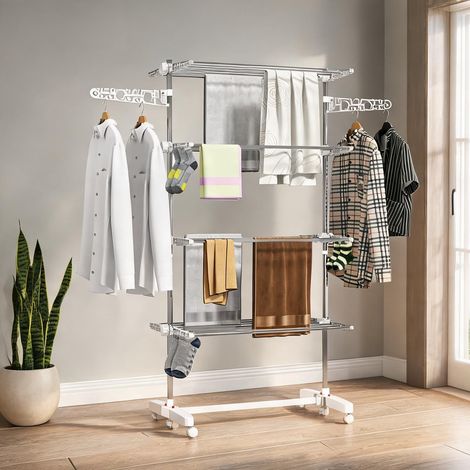 Porte-manteau branco e Prata en aBS PP e Aço 142 x 55 x 172 cm (1/5)