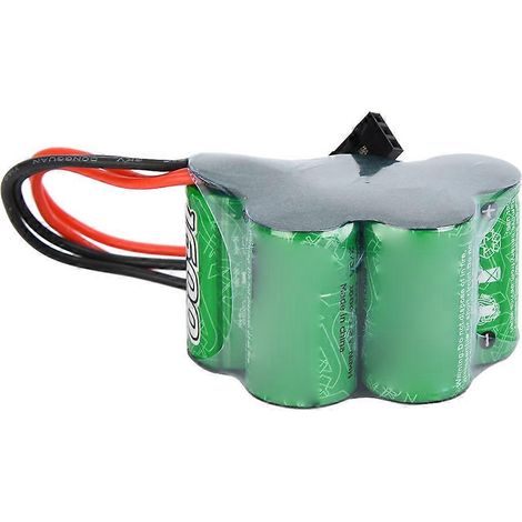 Batterie NiMH 6V 1600mAh Trapézoïdale pour Récepteur RC, Pack Alimentation Chargeur Modèle (1/5)