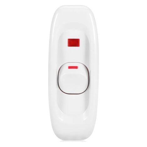 Interrupteur de cordon de bureau en ligne AC 250V 10A ON/OFF avec voyant lumineux LED Blanc (1/5)