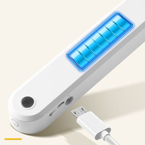 USB-LED-Leselampe fürs Studentenzimmer, Augenschutz, Berührungsschalter, wiederaufladbares weißes Nachtlicht, 26 cm / 10,24 Zoll (1/5)
