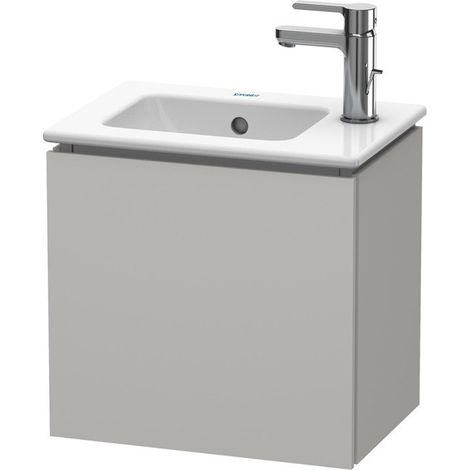 Mobile lavabo L-CUBE 294x420x400mm apertura destra cemento