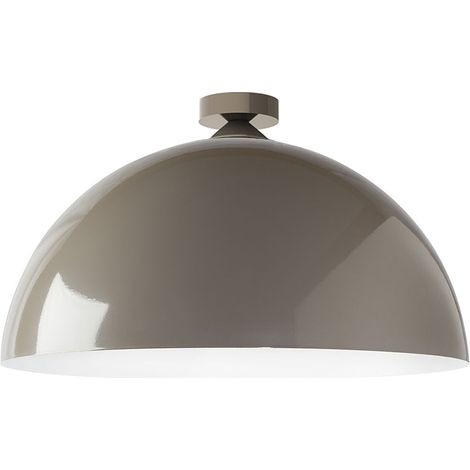 LUMICOM CASSIS Plafoniera, 1XE27, max 42W, metallo, grigio tortora/bianco, D40cm (1/4)