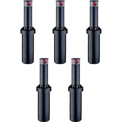 5 Stück KRain Minipro 1/2'' Bewässerungssprinkler  Reichweite 5,1 bis 9,1 m  Professioneller einstellbarer Sprinkler