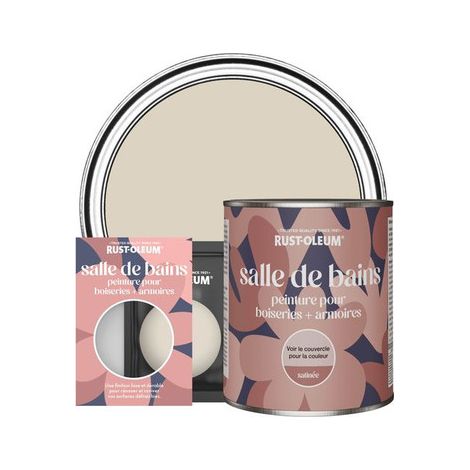 Peinture pour Boiseries & Armoires de Salle de Bains, Finition Satinée - Jute (1/3)