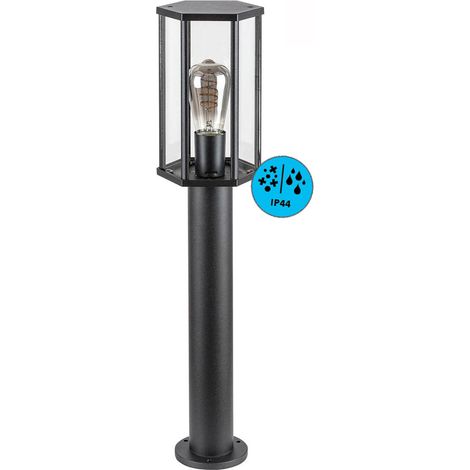 Lampe de pochoir Dubrovnik en aluminium Mattschwarz E27 40W IP44 L: 13cm Ø10,5 cm H: 65 cm Dimmable (1/5)