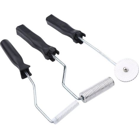 Rouleau Débulleur, 3pcs Rouleaux en Fibre de Verre Bubble Paddle Roller Bricolage Accessoire pour FRP Résine et Elimination de Bulle d’air.. (1/5)