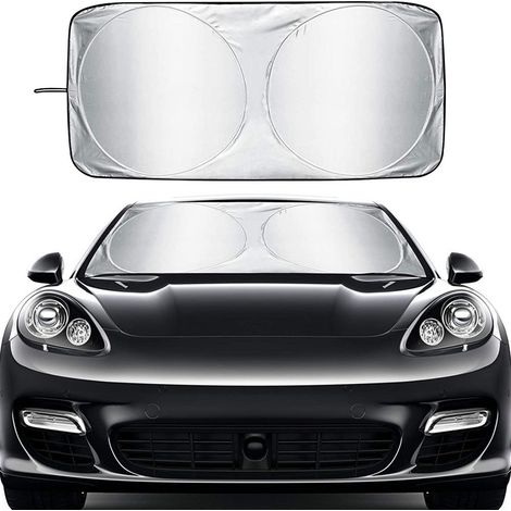 Pare-soleil de pare-brise de voiture – Visière pliable – Pare-soleil pour voiture – Protège du soleil et de la chaleur (1/5)