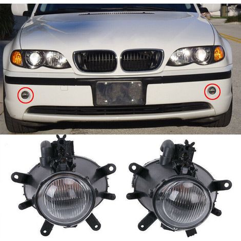 Feu de brouillard avant pour pare-chocs de BMW Série 3 E46, modèles 316i, 318i, 320i, 325i, référence 63176911007 deng ALOVEZ (1/4)