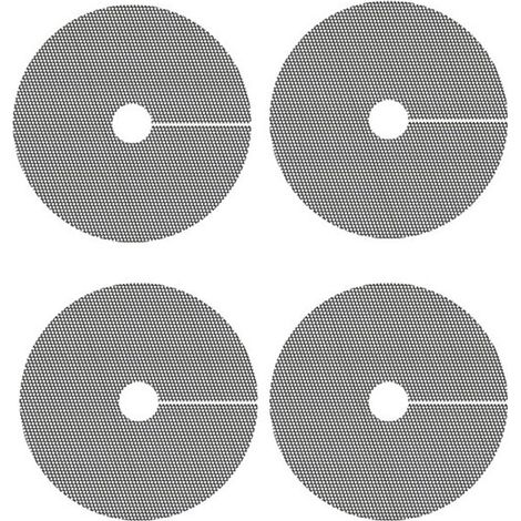 Cuatro rejillas para macetas de 40 cm，cubiertas para macetas，barreras de malla recortables a medida para la protección de plantas en maceta (1/5)
